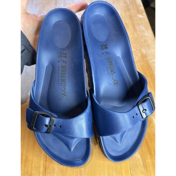 Birkenstock Madrid Eva Navy Slide Sandals EU Size 37 Boho Hippie casual normcore - Picture 14 of 16
